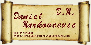 Daniel Markovčević vizit kartica